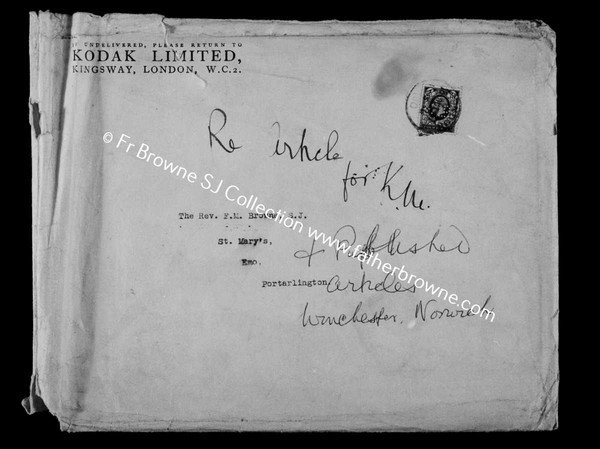 ENVELOPE FROM KODAK ENGLAND